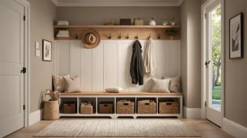 entré indretning, bolig design, førstehåndsindtryk, opbevaringsløsninger, atmosfære
