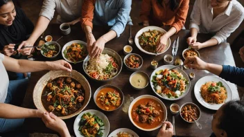 fællesskabsopbygning, madbegivenheder, kulturel udveksling, samling, samhørighed, opskrifter, potluck
