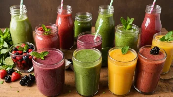 sunde drikkevarer, smoothies, urtete, velvære, ernæring